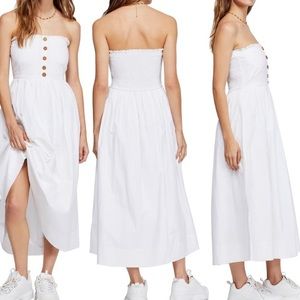 Lilac Strapless Midi Free People Dress